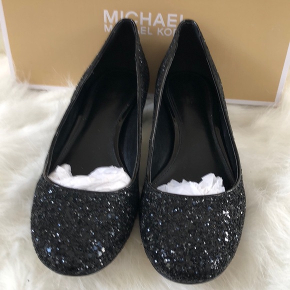 michael kors black sparkly heels
